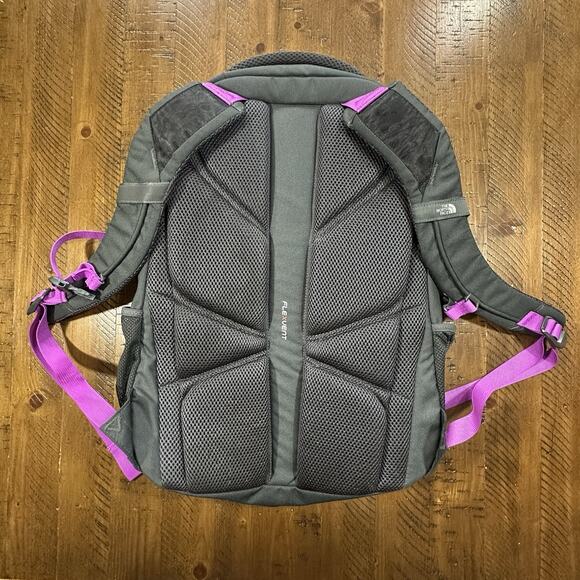 North Face Geometric Jester Backpack Black Pink Purple FlexVent CHJ3 Daypack main image 2
